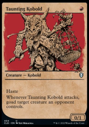 (404) Magic The Gathering Commander Legends: Battle for Baldur's Gate: Extras Single: Taunting Kobold (V.2) Holo Uncommon