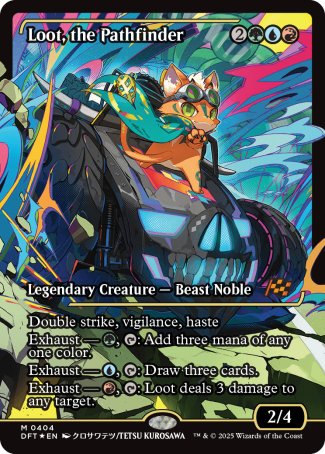 (404) Magic The Gathering Aetherdrift: Extras Single: Loot, the Pathfinder (V.2) Holo Mythic