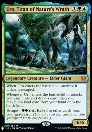 (229) Magic The Gathering The List Single: Uro, Titan of Nature's Wrath Mythic