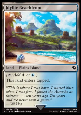 (404) Magic The Gathering Commander: Magic: The Gathering - FINAL FANTASY Single: Idyllic Beachfront Common