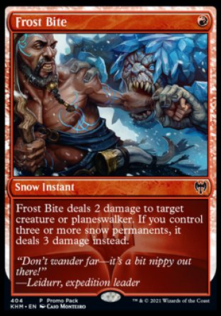 (404) Magic The Gathering Kaldheim: Promos Single: Frost Bite Holo Common
