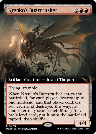 (405) Magic The Gathering Murders at Karlov Manor: Extras Single: Krenko's Buzzcrusher Rare