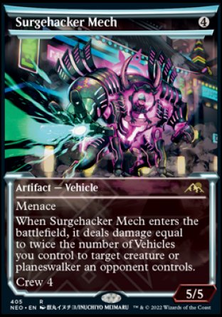 (405) Magic The Gathering Kamigawa: Neon Dynasty: Extras Single: Surgehacker Mech (V.1) Rare