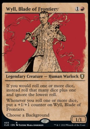 (405) Magic The Gathering Commander Legends: Battle for Baldur's Gate: Extras Single: Wyll, Blade of Frontiers (V.2) Holo Rare