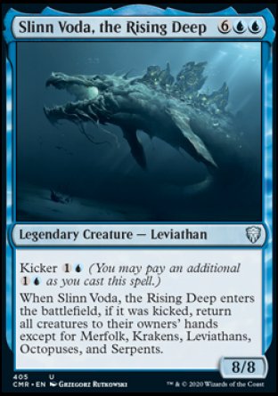 (405/361) Magic The Gathering Commander Legends: Extras Single: Slinn Voda, the Rising Deep Uncommon