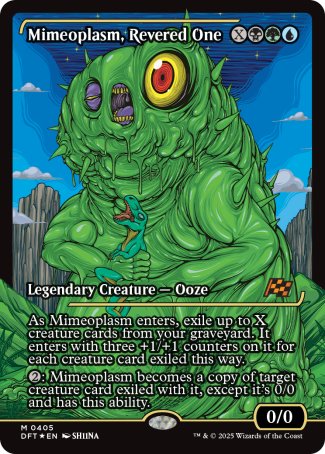 (405) Magic The Gathering Aetherdrift: Extras Single: Mimeoplasm, Revered One (V.2) Mythic