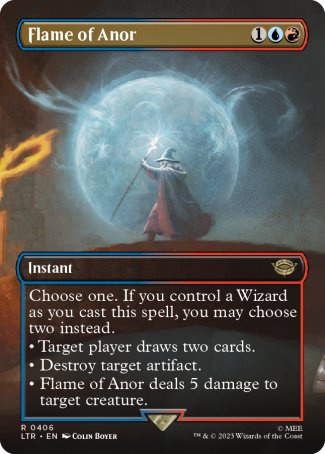 (406) Magic The Gathering The Lord of the Rings: Tales of Middle-earth: Extras Single: Flame of Anor Rare