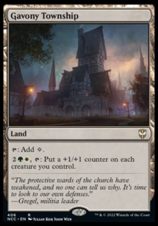 (406) Magic The Gathering Commander: Streets of New Capenna Single: Gavony Township Rare