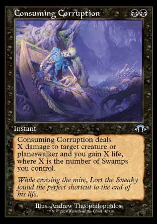 (407) Magic The Gathering Modern Horizons 3: Extras Single: Consuming Corruption Holo Uncommon