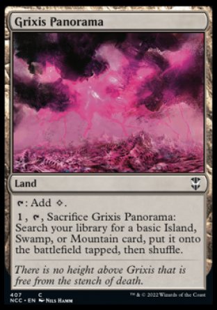 (407) Magic The Gathering Commander: Streets of New Capenna Single: Grixis Panorama Common