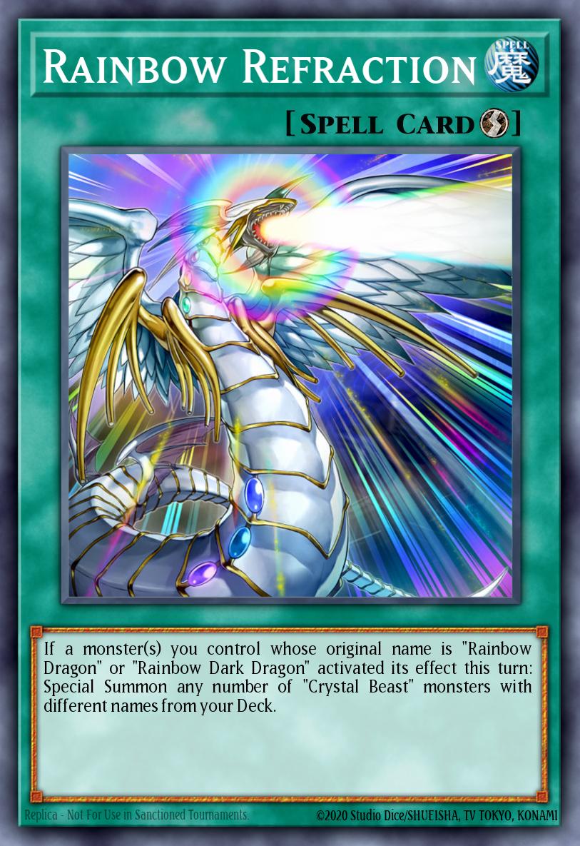 (069) YuGiOh TCG MP19: 2019 Gold Sarcophagus Tin Mega Pack Single: Rainbow Refraction Common