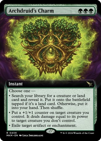 (408) Magic The Gathering Murders at Karlov Manor: Extras Single: Archdruid's Charm Holo Rare