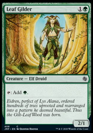 (408) Magic The Gathering Jumpstart Single: Leaf Gilder Common