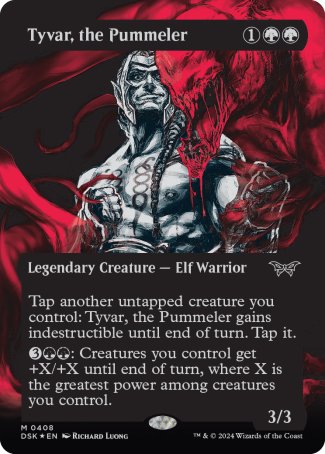 (408) Magic The Gathering Duskmourn: House of Horror: Extras Single: Tyvar, the Pummeler (V.2) Mythic