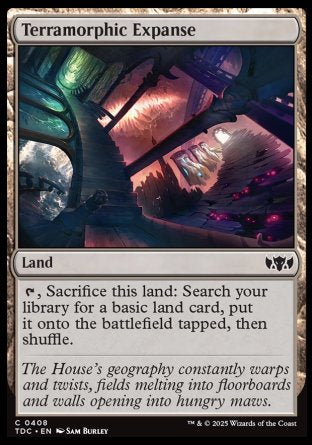 (408) Magic The Gathering Commander: Tarkir: Dragonstorm Single: Terramorphic Expanse Common