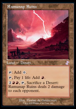 (409) Magic The Gathering Time Spiral Remastered: Extras Single: Ramunap Ruins Time Shifted