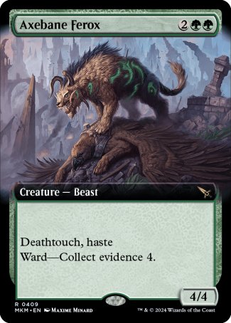 (409) Magic The Gathering Murders at Karlov Manor: Extras Single: Axebane Ferox Holo Rare