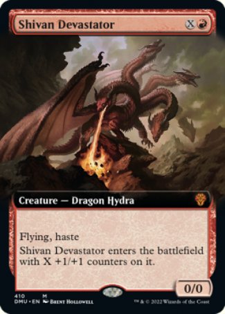 (410) Magic The Gathering Dominaria United: Extras Single: Shivan Devastator Holo Mythic