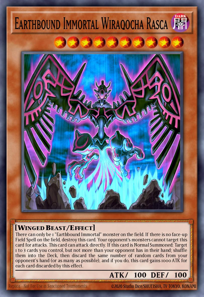 (026) YuGiOh TCG SOVR: Stardust Overdrive Single: Earthbound Immortal Wiraqocha Rasca (V.1 - Ultra Rare) Ultra Rare