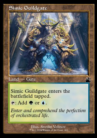(411) Magic The Gathering Ravnica Remastered: Extras Single: Simic Guildgate Holo Common