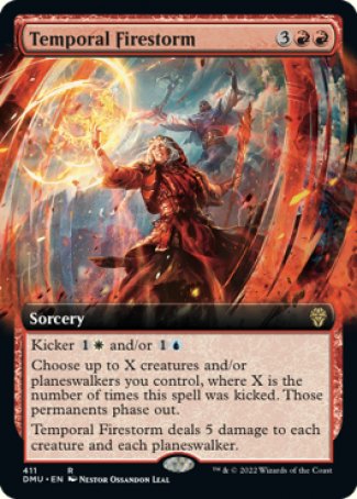 (411) Magic The Gathering Dominaria United: Extras Single: Temporal Firestorm Holo Rare