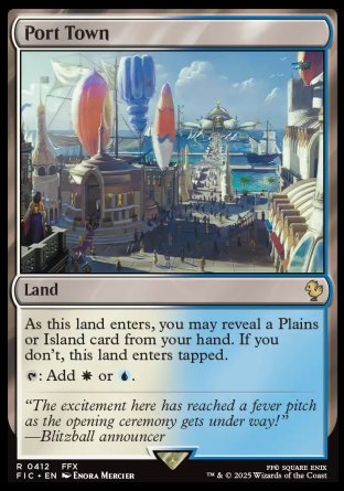 (412) Magic The Gathering Commander: Magic: The Gathering - FINAL FANTASY Single: Port Town Rare