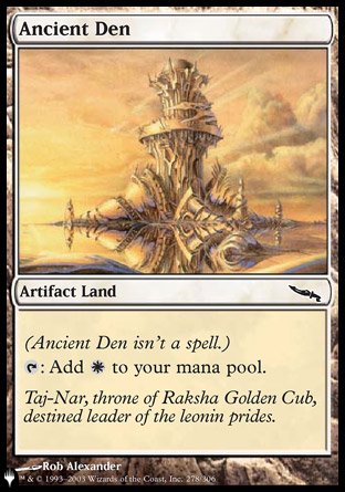 (278) Magic The Gathering The List Single: Ancient Den Common