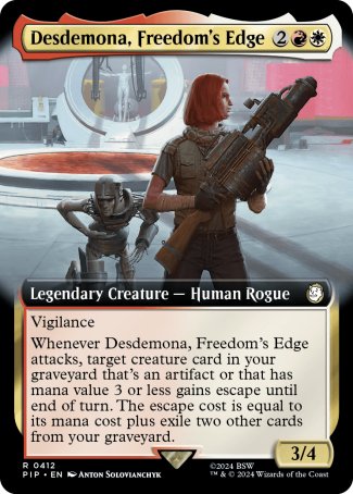 (412) Magic The Gathering Universes Beyond: Fallout: Extras Single: Desdemona, Freedom's Edge (V.1) Rare