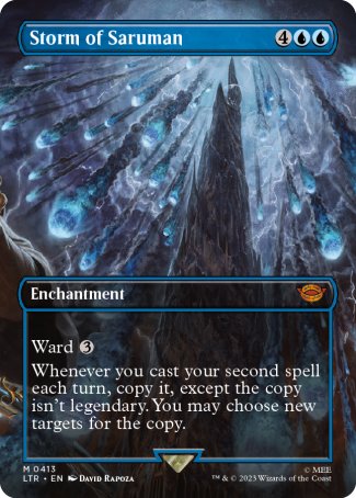 (413) Magic The Gathering The Lord of the Rings: Tales of Middle-earth: Extras Single: Storm of Saruman Mythic