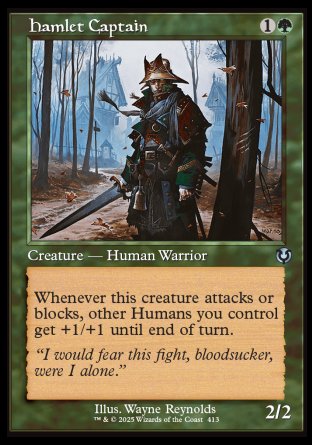 (413) Magic The Gathering Innistrad Remastered: Extras Single: Hamlet Captain Holo Uncommon