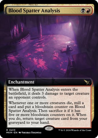 (413) Magic The Gathering Murders at Karlov Manor: Extras Single: Blood Spatter Analysis Rare