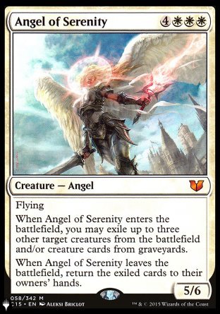 (058) Magic The Gathering The List Single: Angel of Serenity Mythic