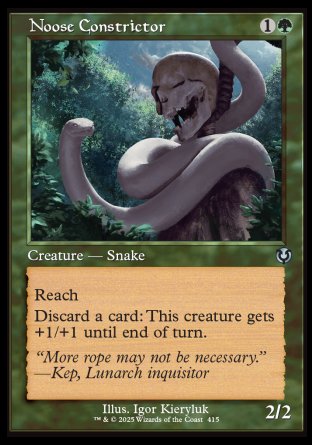 (415) Magic The Gathering Innistrad Remastered: Extras Single: Noose Constrictor Holo Uncommon