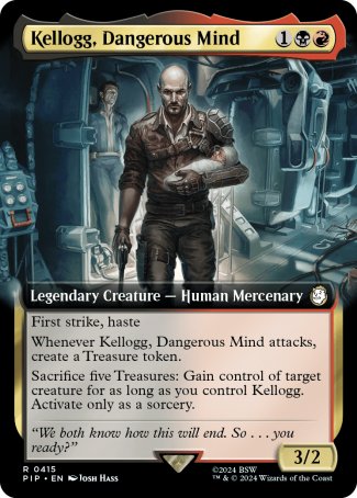 (415) Magic The Gathering Universes Beyond: Fallout: Extras Single: Kellogg, Dangerous Mind (V.1) Rare