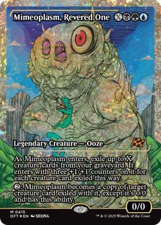 (415) Magic The Gathering Aetherdrift: Extras Single: Mimeoplasm, Revered One (V.3) Mythic