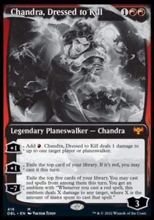 (416) Magic The Gathering Innistrad: Double Feature Single: Chandra, Dressed to Kill Holo Mythic