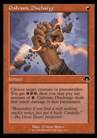 (417) Magic The Gathering Modern Horizons 3: Extras Single: Galvanic Discharge Common