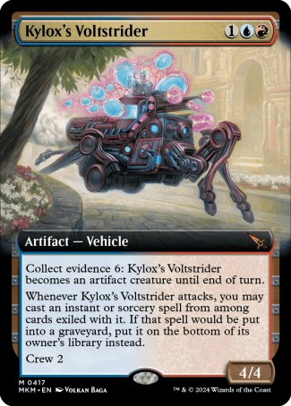(417) Magic The Gathering Murders at Karlov Manor: Extras Single: Kylox's Voltstrider Holo Mythic