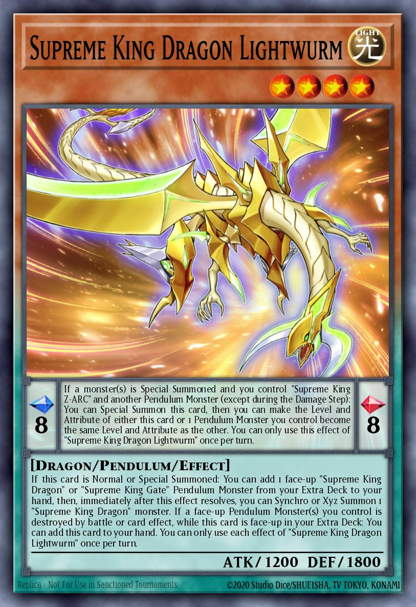 (387) YuGiOh TCG MP24: 25th Anniversary Tin: Dueling Mirrors Single: Supreme King Dragon Lightwurm Common
