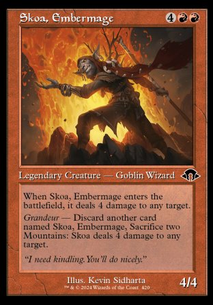 (420) Magic The Gathering Modern Horizons 3: Extras Single: Skoa, Embermage Common