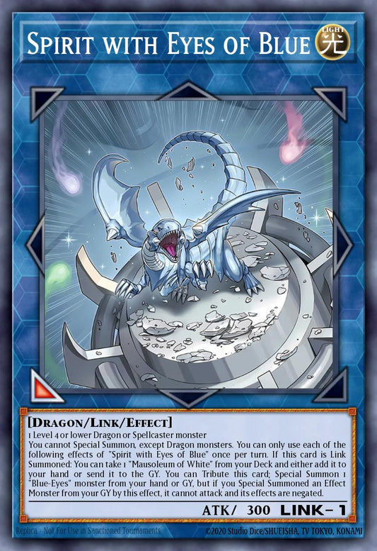 (049) YuGiOh TCG MP25: 2025 Mega-Pack Tin Single: Spirit with Eyes of Blue  Starlight Rare