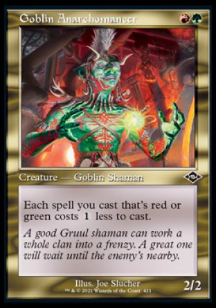 (421) Magic The Gathering Modern Horizons 2: Extras Single: Goblin Anarchomancer (V.1) Holo Common