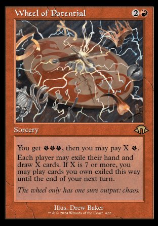 (422) Magic The Gathering Modern Horizons 3: Extras Single: Wheel of Potential (V.2) Rare
