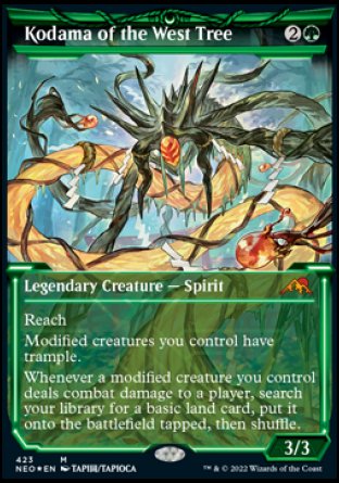 (423) Magic The Gathering Kamigawa: Neon Dynasty: Extras Single: Kodama of the West Tree (V.3) Holo Mythic