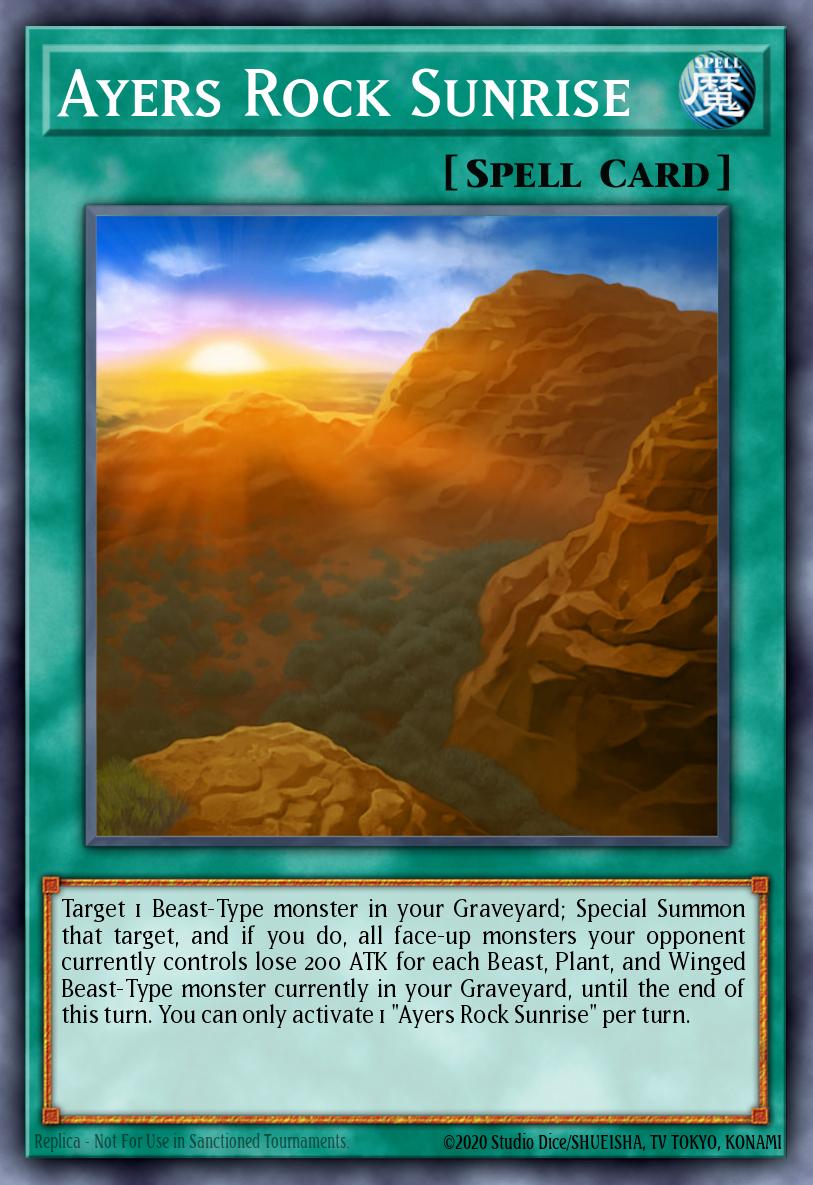(022) YuGiOh TCG DLCS: Dragons of Legend: The Complete Series Single: Ayers Rock Sunrise Common