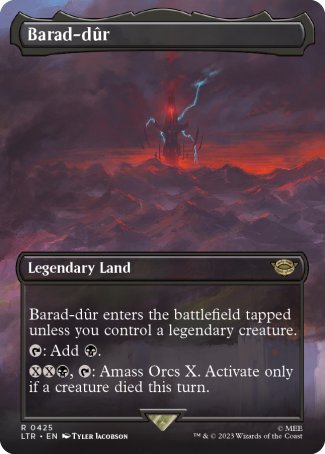 (425) Magic The Gathering The Lord of the Rings: Tales of Middle-earth: Extras Single: Barad-d������r (V.2) Rare