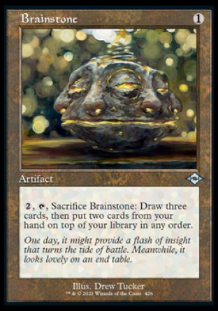 (426) Magic The Gathering Modern Horizons 2: Extras Single: Brainstone (V.2) Holo Uncommon