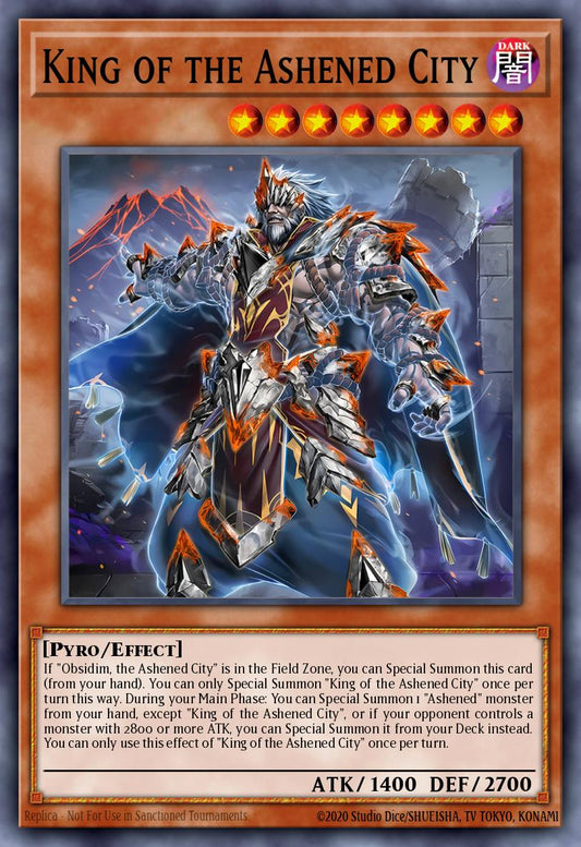 (091) YuGiOh TCG PHNI: Phantom Nightmare Single: King of the Ashened City  Super Rare