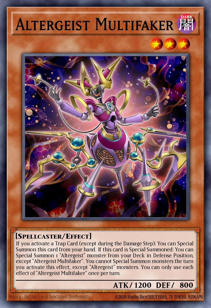 (009) YuGiOh TCG MP19: 2019 Gold Sarcophagus Tin Mega Pack Single: Altergeist Multifaker Secret Rare