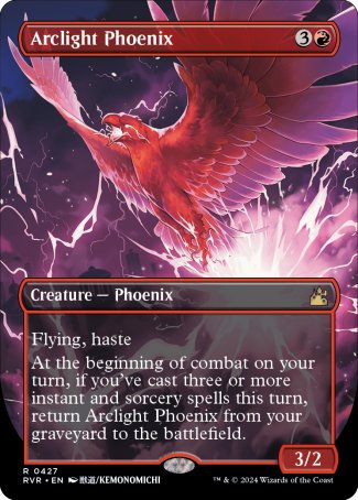 (427) Magic The Gathering Ravnica Remastered: Extras Single: Arclight Phoenix (V.2) Holo Rare